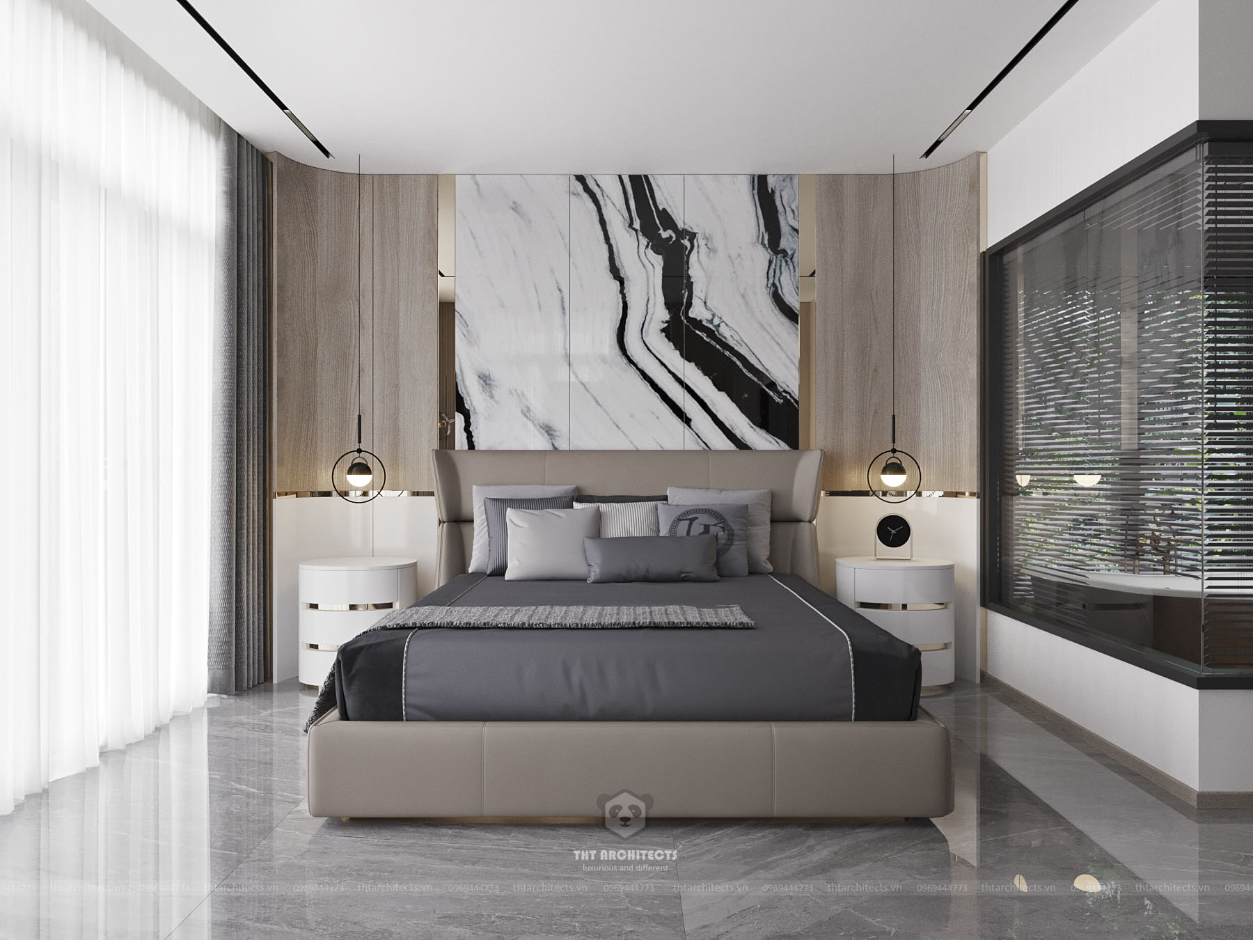 tht architects - Trường villa Bình Thuận - phòng ngủ master 03